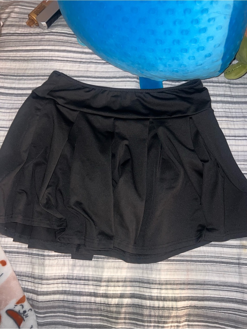 Women's Black Circle Skater Skirt with Flared Silhouette